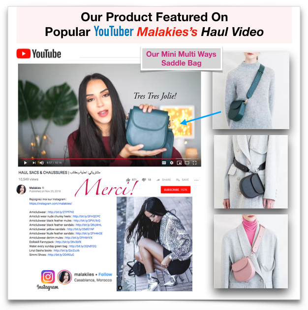 Our Product Featured on Youtube Malakie's Haul Video!!