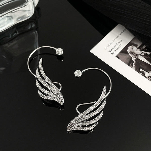 Angel Wings Personalized Design Silver Gold Non-Piercing Ear Clip Angel Wings Personalized Design Silver Gold Non-Piercing Ear Clip