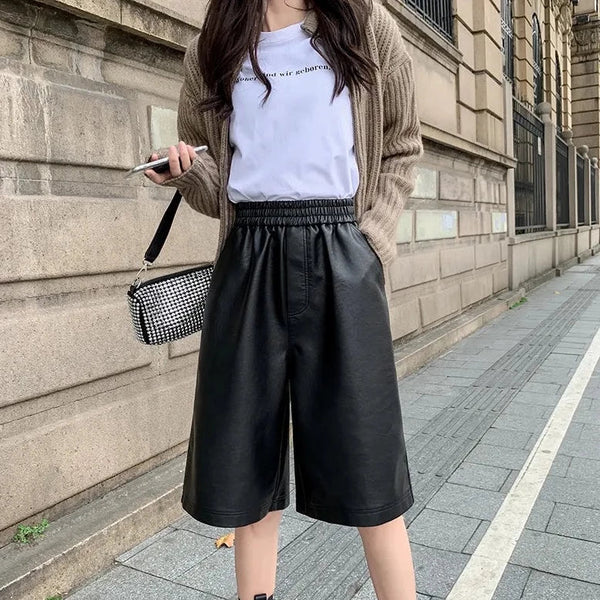 ぷうまです！ch!iiibag Leather Half Pants Leather Half Pants – ch!iii