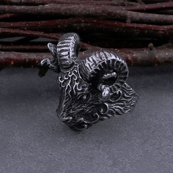 Goat Sheep Head Animal Ring – watereverysunday