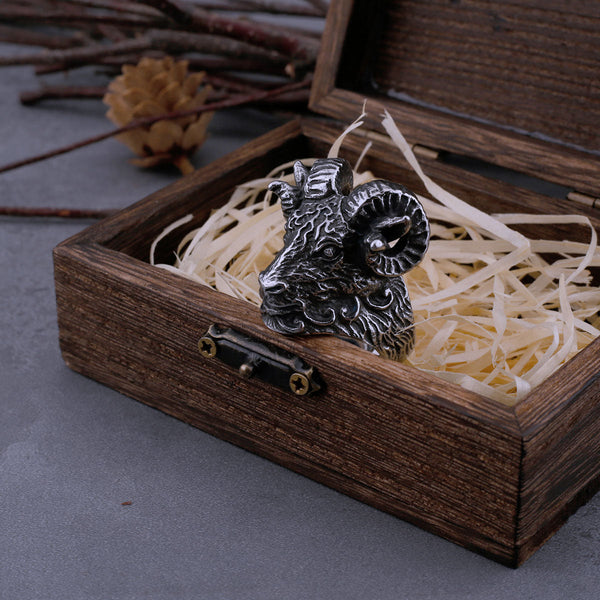 Goat Sheep Head Animal Ring – watereverysunday