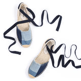 Brielle Casual Pattern Lace-Up Espadrille Sandals