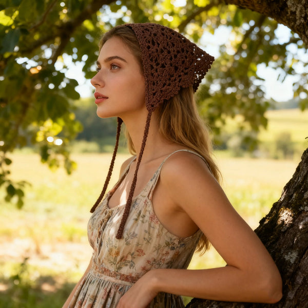 Lauren Bohemian Crochet Head Scarf – watereverysunday