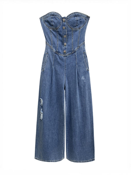 Margot Bustier Denim Jumpsuit