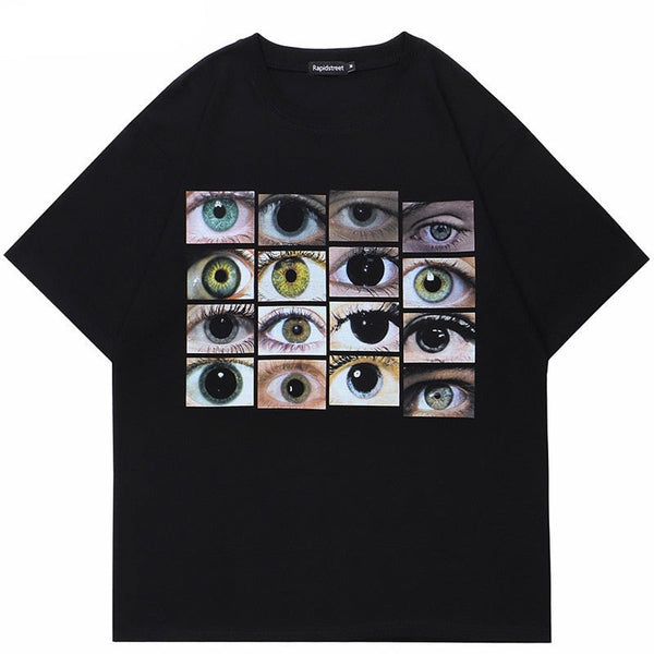 【MINEDENIM】Eye Print Crewnec T-SH MINEDENIM】Eye Print Crewneck T-SH 黒 L