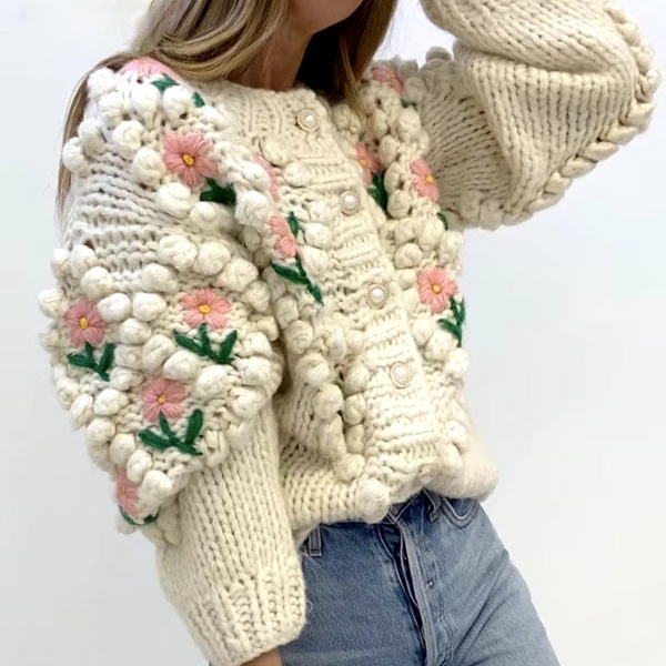 トップス LAD MUSICIAN FLOWER KNIT BIG CARDIGAN トップス LAD MUSICIAN FLOWER KNIT BIG CARDIGAN LAD MUSICIAN FLOWER