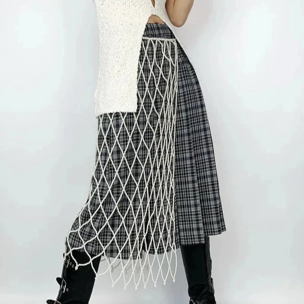 新作 新品 PERVERZE Braid Belt Layered Skirt Braid Belt Layered Skirt/Brown｜PERVERZE | パーバーズの公式