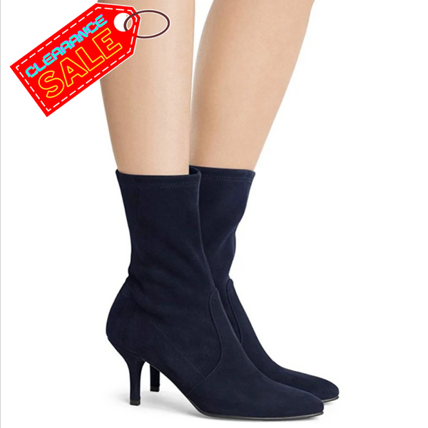 Cecillia Stretch Ankle Sock Boots Navy 40 US 8.5