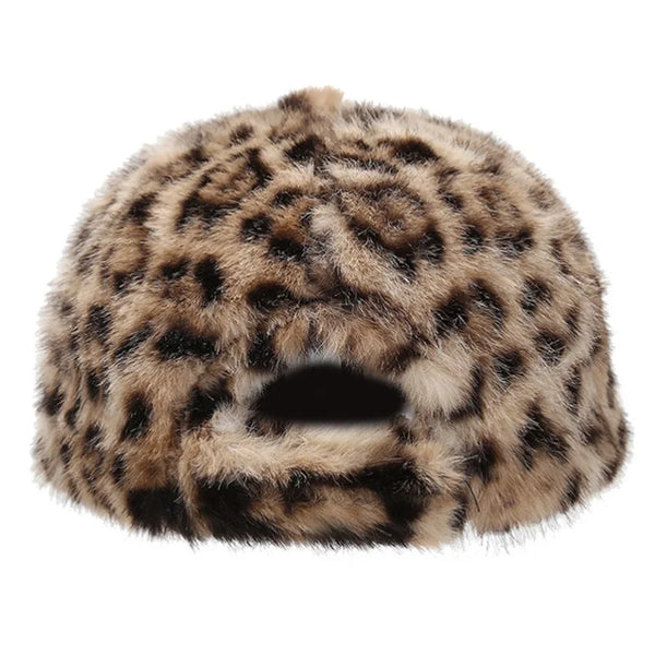 Asha Leopard Faux-Fur Baseball Cap – watereverysunday