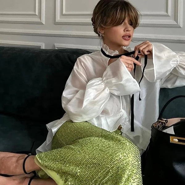 Chloe Frill Victorian Ruffle Blouse – watereverysunday