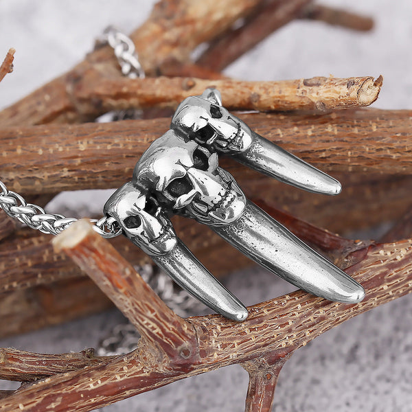 Skull Bear Claw Necklace – watereverysunday