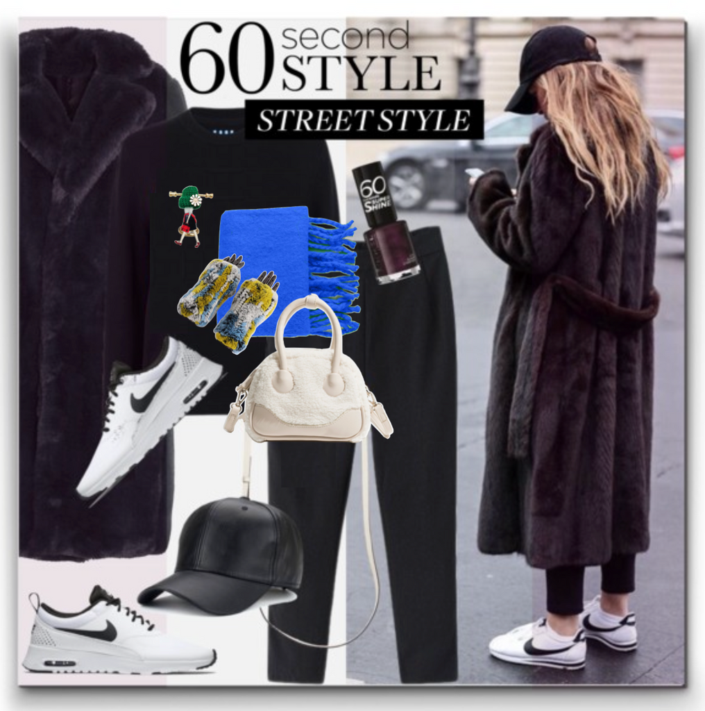 60 Second Street Style - Maxi Fur Coat