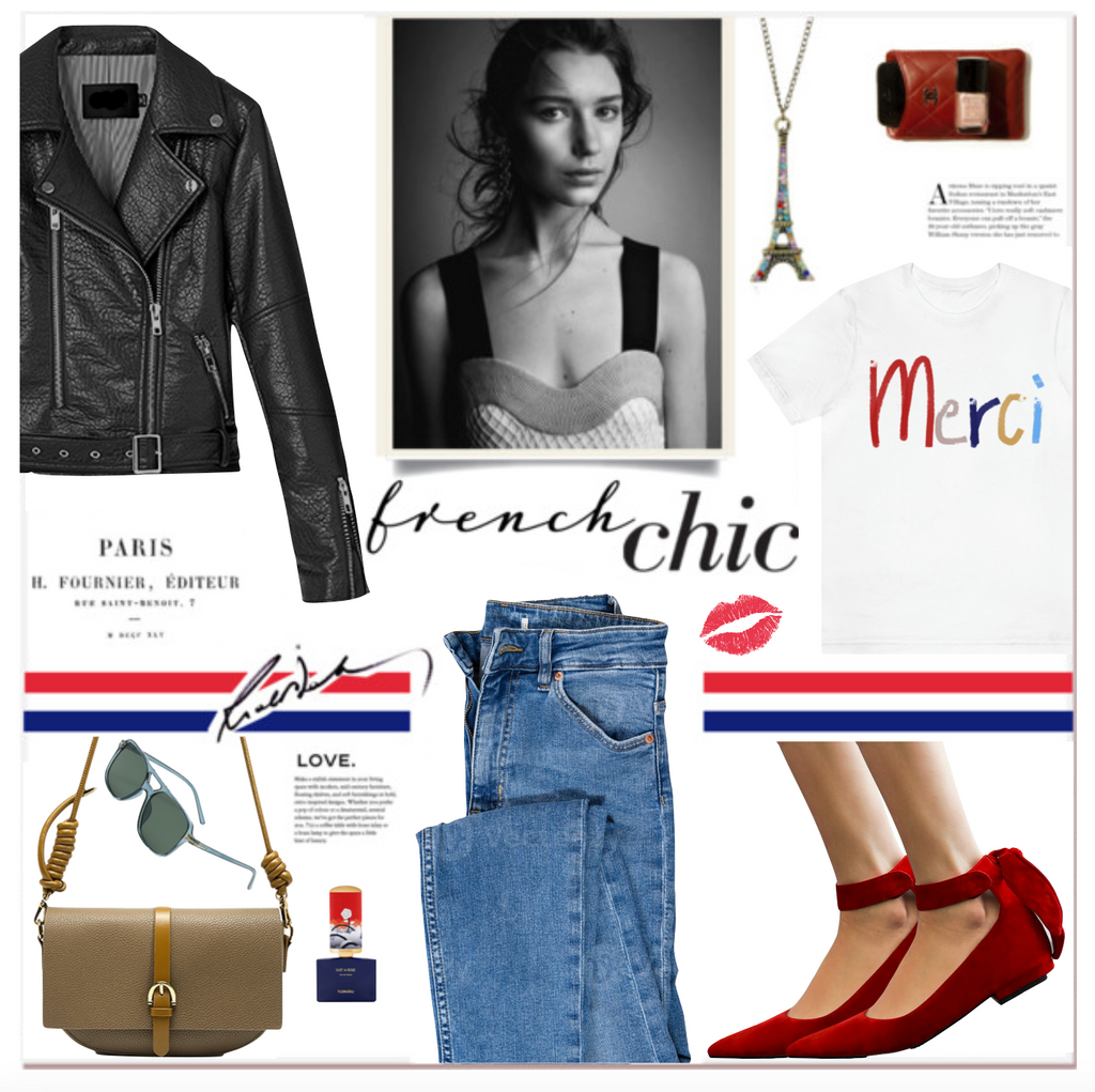 French Chic Style - Blue White and Red