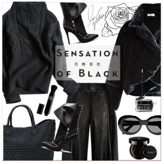 🖤 Sensation of Black - All Black Everything (Winter OOTD)