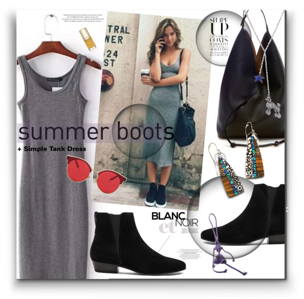 Summer Booties + Simple Tank Dress