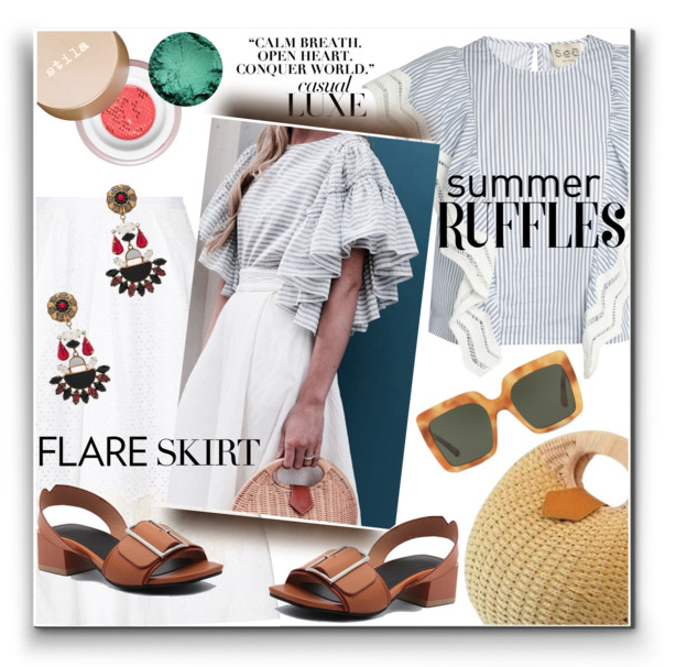 Summer Ruffles, Flares & Straw Bags – Light, Playful, and Effortlessly Chic