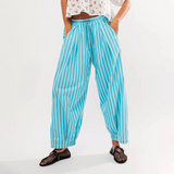 Herin Striped Print Harem Boxer Trousers