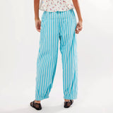 Herin Striped Print Harem Boxer Trousers