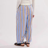 Herin Striped Print Harem Boxer Trousers