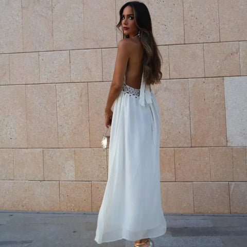 Hollie Goddess Grecian Halter Dress - Size S - SALE watereverysunday Hollie Goddess Grecian Halter Dress - Size S - SALE watereverysunday