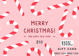 WATEREVERYSUNDAY Gift Card - Merry Christmas! Candy Cane