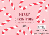 WATEREVERYSUNDAY Gift Card - Merry Christmas! Candy Cane