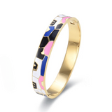 Arıya Colorful Enamel Bangle Bracelets