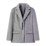 Karuna Fuzzy Woolen Blazer