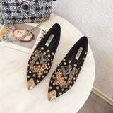 Adele Embellished Fox Loafers 