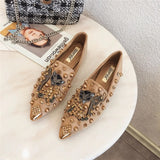 Adele Embellished Fox Loafers 
