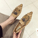 Adele Embellished Fox Loafers 