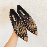 Adele Embellished Fox Loafers 