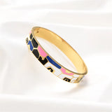 Arıya Colorful Enamel Bangle Bracelets