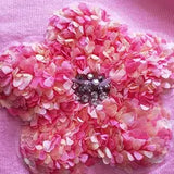 Terri Flower Sequin Embellished Knit Top