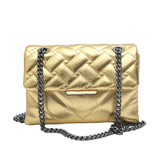 Agatha Embossed Flap Shoulder Bag