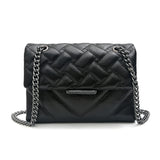 Agatha Embossed Flap Shoulder Bag