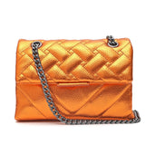 Agatha Embossed Flap Shoulder Bag