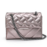 Agatha Embossed Flap Shoulder Bag