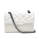 Agatha Embossed Flap Shoulder Bag