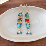 Alfu Fish Drop Earrings