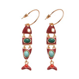 Alfu Fish Drop Earrings
