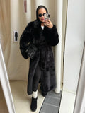 Amara Faux Mink Maxi Coat