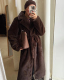 Amara Faux Mink Maxi Coat