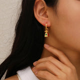 Amara Enamel Lantern Hoop Earrings