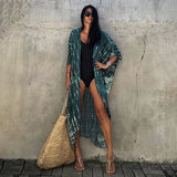 Amaria Printed Beach Cover Robes watereverysunday