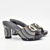Amelie Crystal Sequin Mule Sandal Slippers watereverysunday