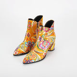 Anastasia Silk Embroidery Ankle Boots - 2 Colors watereverysunday