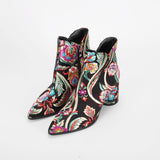 Anastasia Silk Embroidery Ankle Boots - 2 Colors watereverysunday