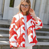 Andrei Printed Quilted Padded Parka Jacket watereverysunday