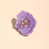 Anemone Resin Statement Flower Cocktail Rings - 11 colors watereverysunday
